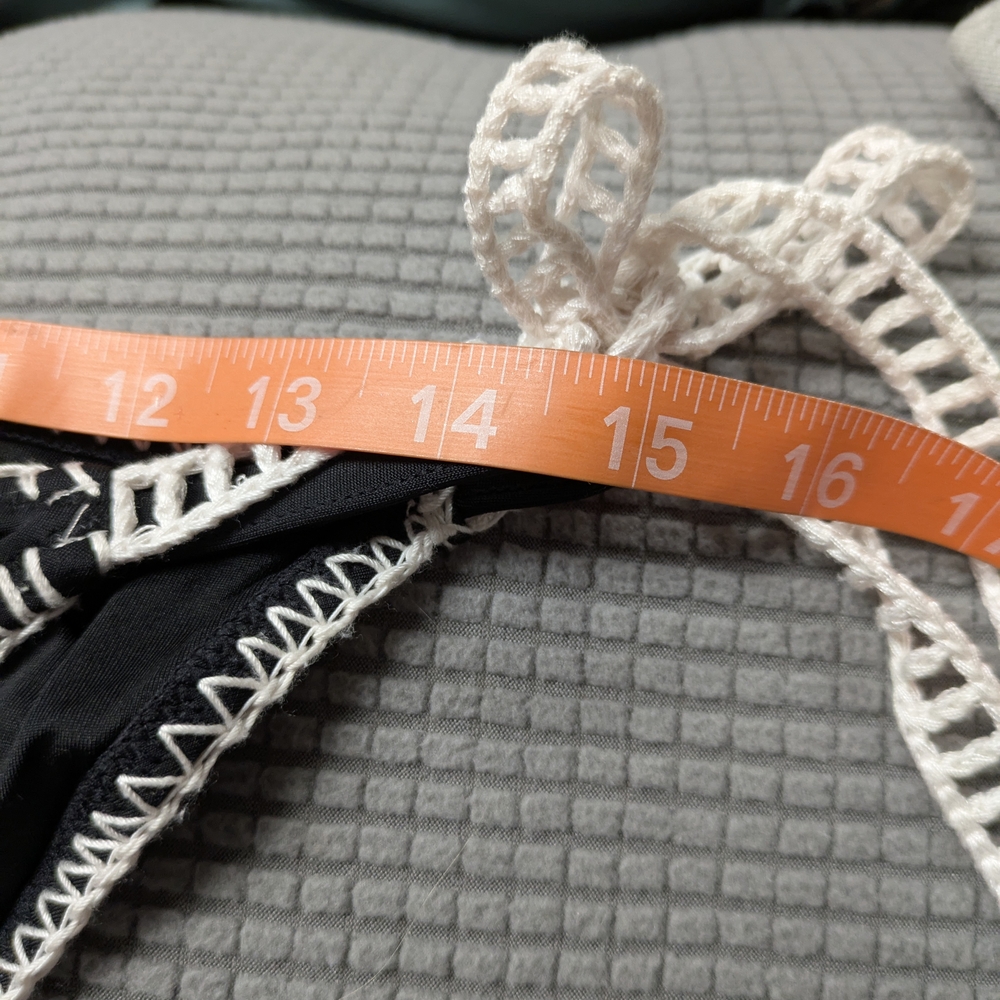 Minimalist Black and Cream Bikini Swimwear - Picture 9 of 12